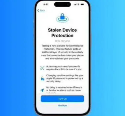石柱苹果授权维修店分享被盗设备保护功能开启方法 