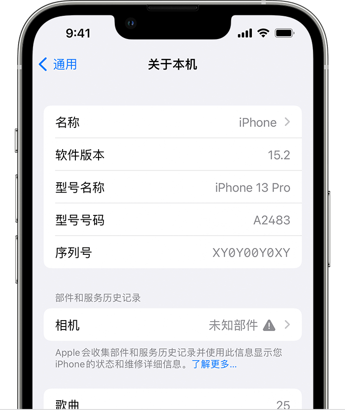 石柱苹果维修分享iPhone 出现提示相机“未知部件”是什么原因？ 