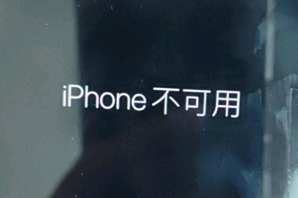 石柱苹果服务网点分享锁屏界面显示“iPhone 不可用”如何解决 