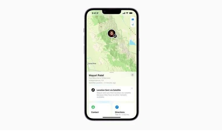 石柱苹果14维修分享iPhone14系列中 FindMy功能通过卫星分享位置方法教程 