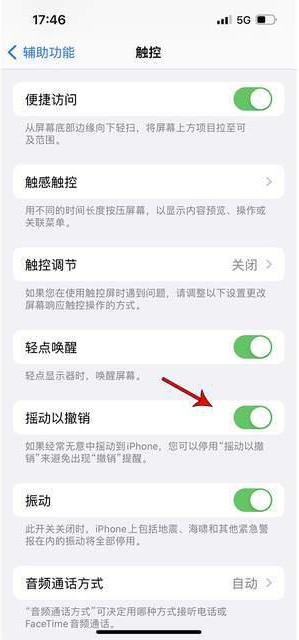 石柱苹果手机维修分享iPhone手机如何设置摇一摇删除文字 